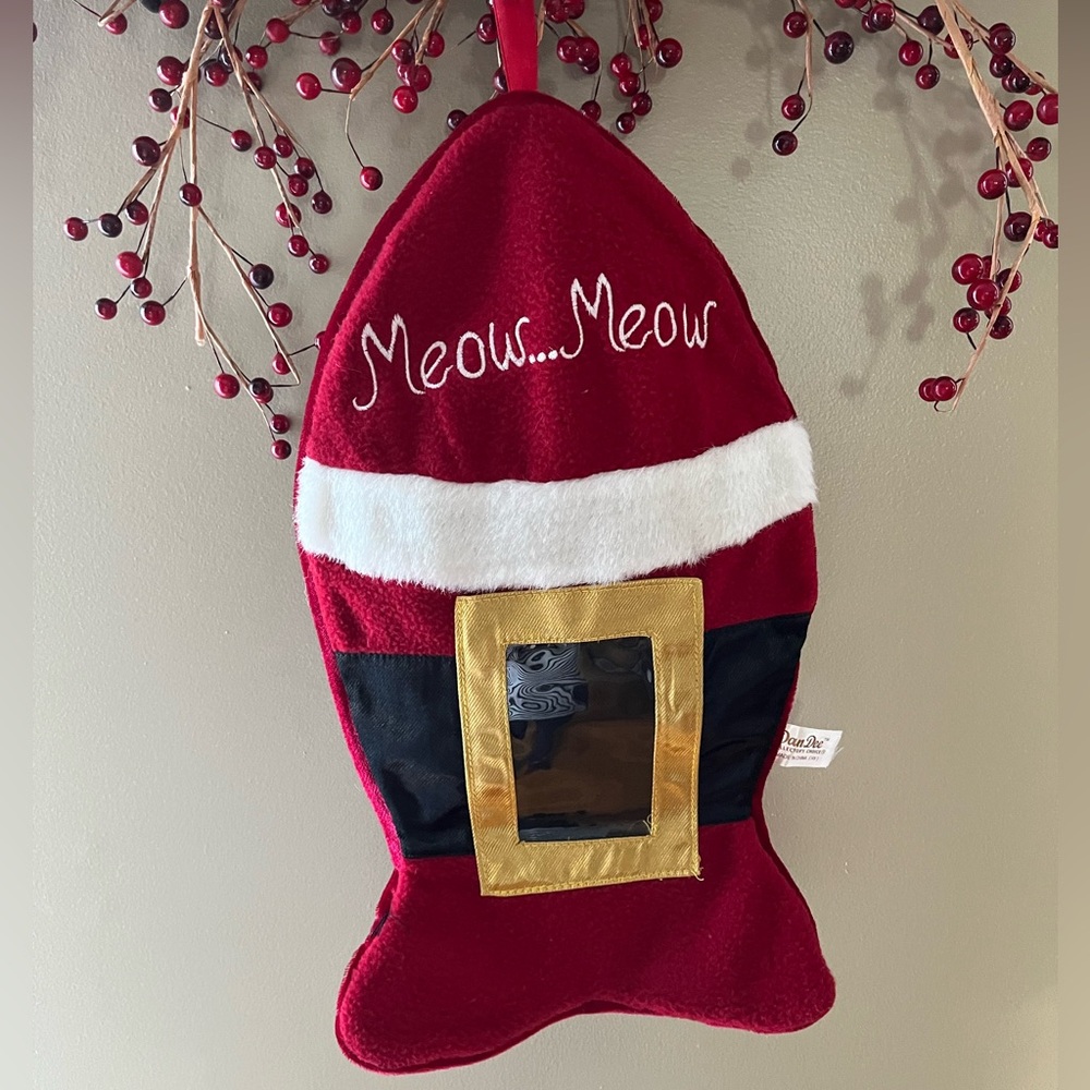 RED Xmas Stocking for CAT New excellent condition
